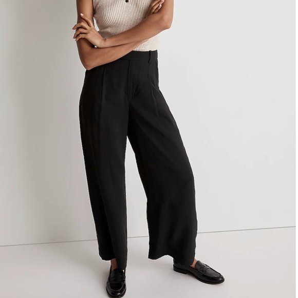 Madewell Pants - Madewell The Harlow Wide-Leg Ankle Pant in Softdrape NWT
